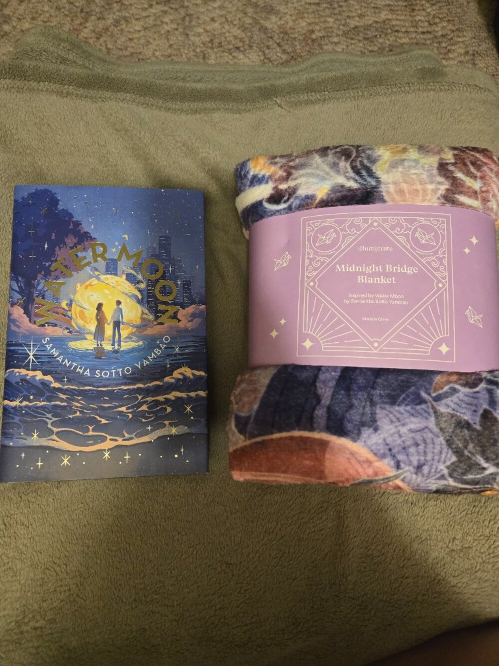 Water Moon by Samantha Sotto Yambao (Illumicrate Edition) & Water Moon Blanket